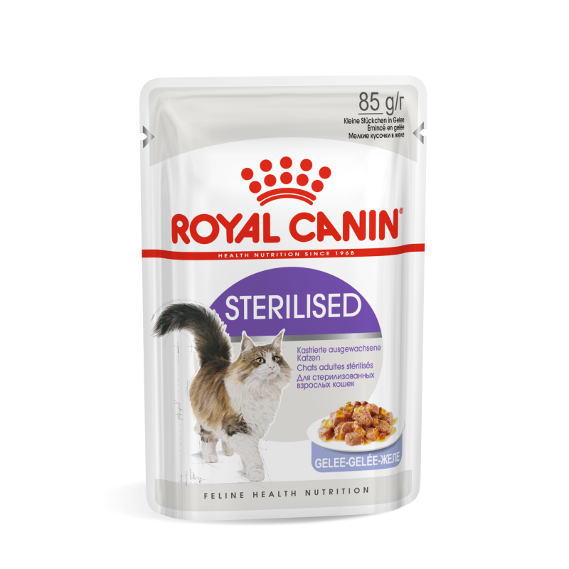 Royal canin Bouchées en gelée - Chat, Stérilisé Faunelia