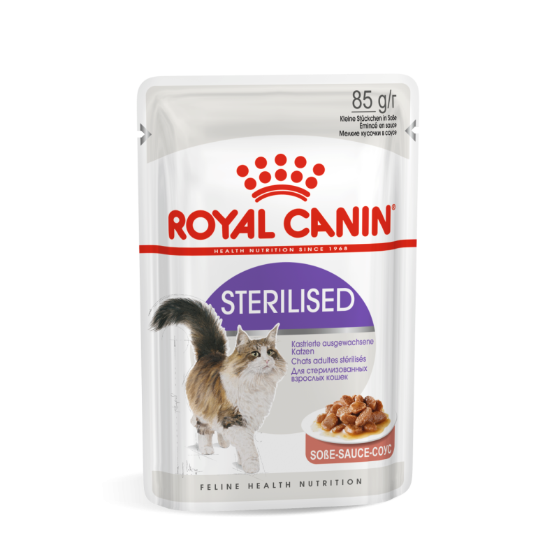 Royal canin Bouchées en sauce - Chat, Stérilisé Faunelia