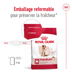 Royal canin Croquettes - Chien - Medium - Adulte 7+ Faunelia