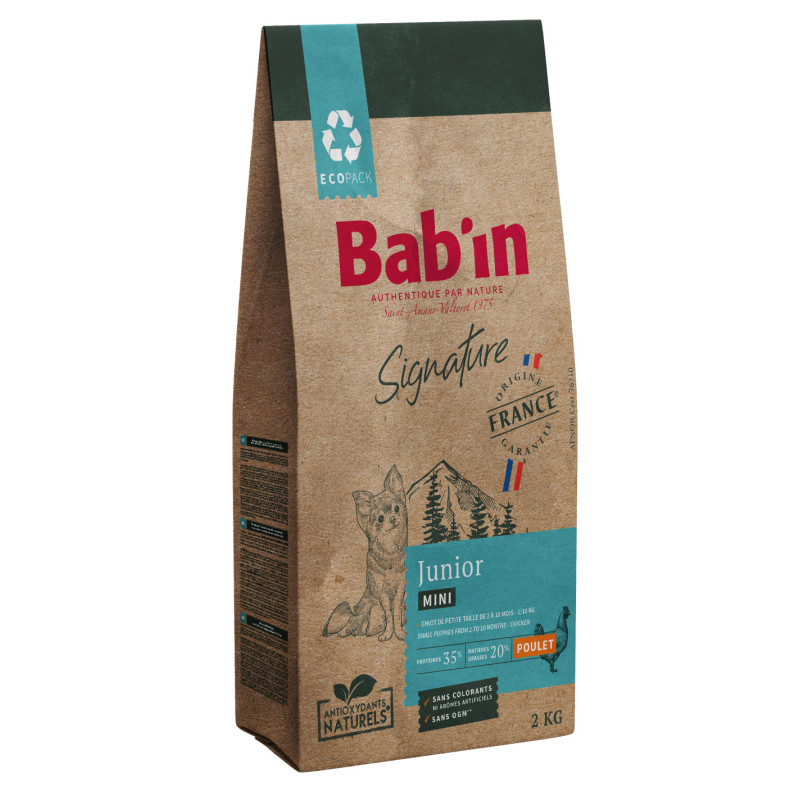 BAB'IN Bab'in Signature - Croquettes - Chien, Junior - Mini - Poulet Faunelia