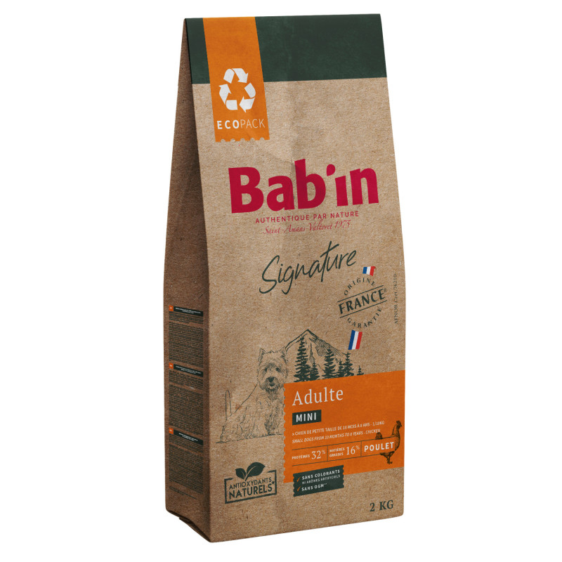 BAB'IN Bab'in Signature - Croquettes - Chien, Adulte - Mini - Poulet Faunelia