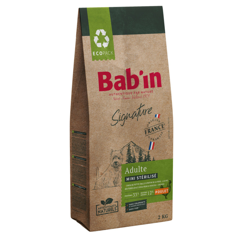 BAB'IN Bab'in Signature - Croquettes - Chien, Adulte - Min, Stérilisé - Poulet Faunelia