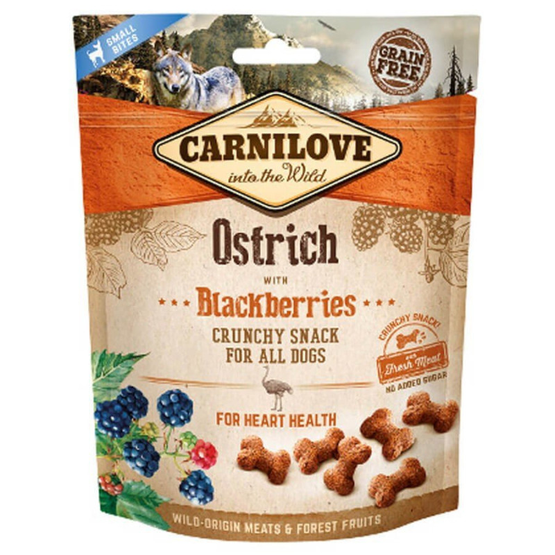 Carnilove CRUNCHY SNACK - AUTRUCHE & MÛRES Faunelia