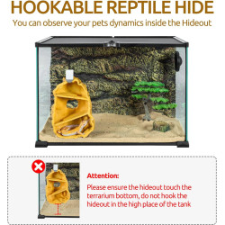 Reptizoo Hookable multi-levels hideout - 14.5x9x21cm Faunelia