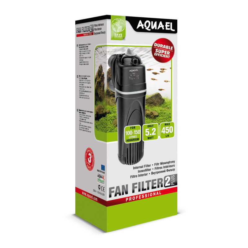 AQUAEL FILTRE FAN - 2 PLUS 450l/h Faunelia