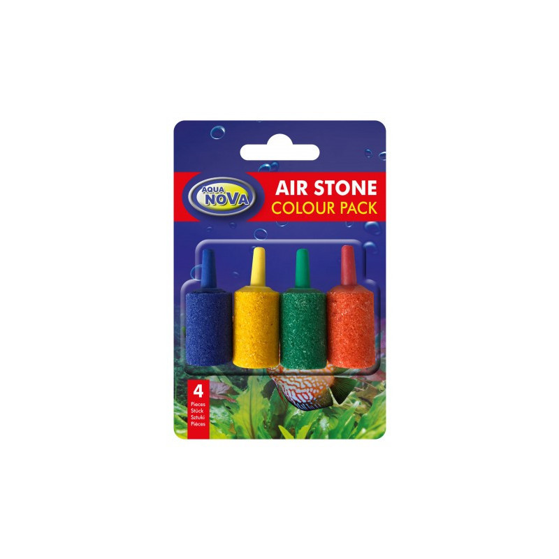 Aqua-Nova Air stone colour small cylinder - 15x25mm - 4 PCS Faunelia