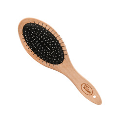 PET NOVA Double wooden brush for professional hair care Faunelia