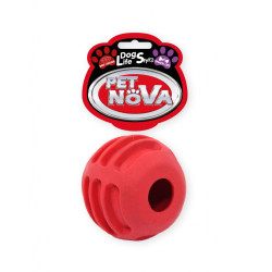 PET NOVA DOG LIFE STYLE - Boule à friandises, 6 cm - Saveur bœuf Faunelia