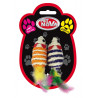 PET NOVA jouet pour chat- Lot de 2 souris - 7x3cm Faunelia