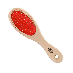 PET NOVA Double wooden brush for professional hair care Faunelia