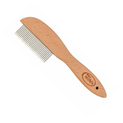 PET NOVA Wooden comb - for professional hair care - 27 teeth Faunelia