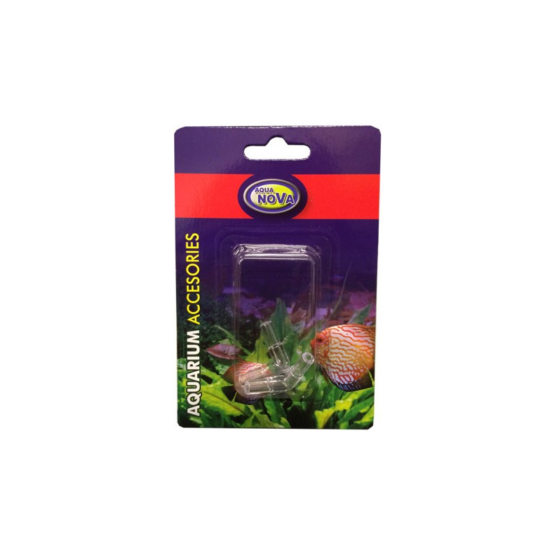 Aqua-Nova RACCORD DE TUBE - COUDE - 4mm - 2PCS Faunelia