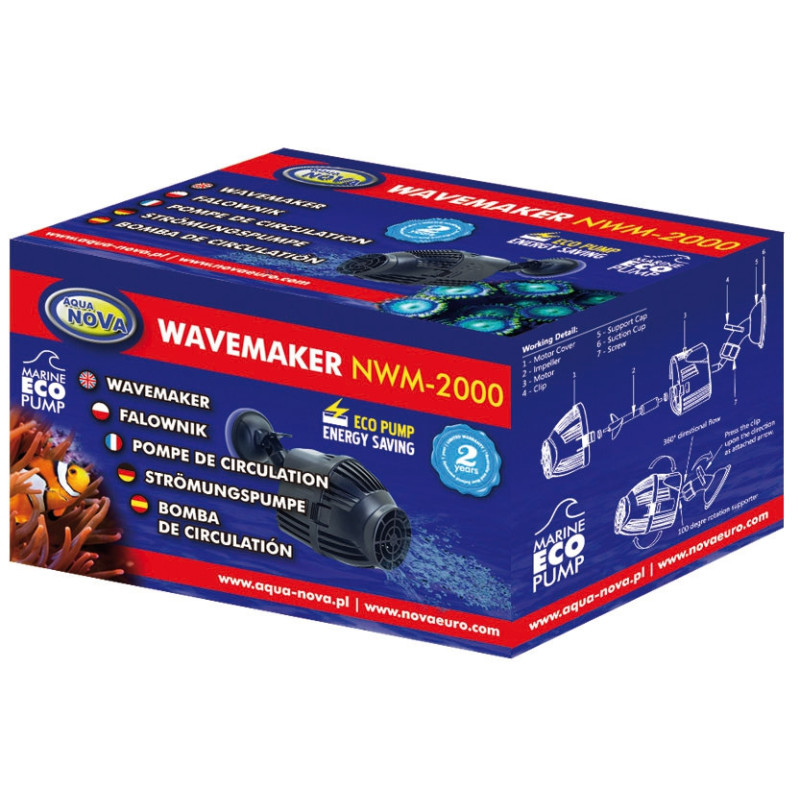 Aqua-Nova Wavemaker-2000L/H-,3,8W,-no-controller Faunelia