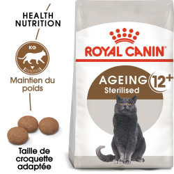 Royal canin Croquettes pour Chat, Stérilisé - Ageing +12ans Faunelia