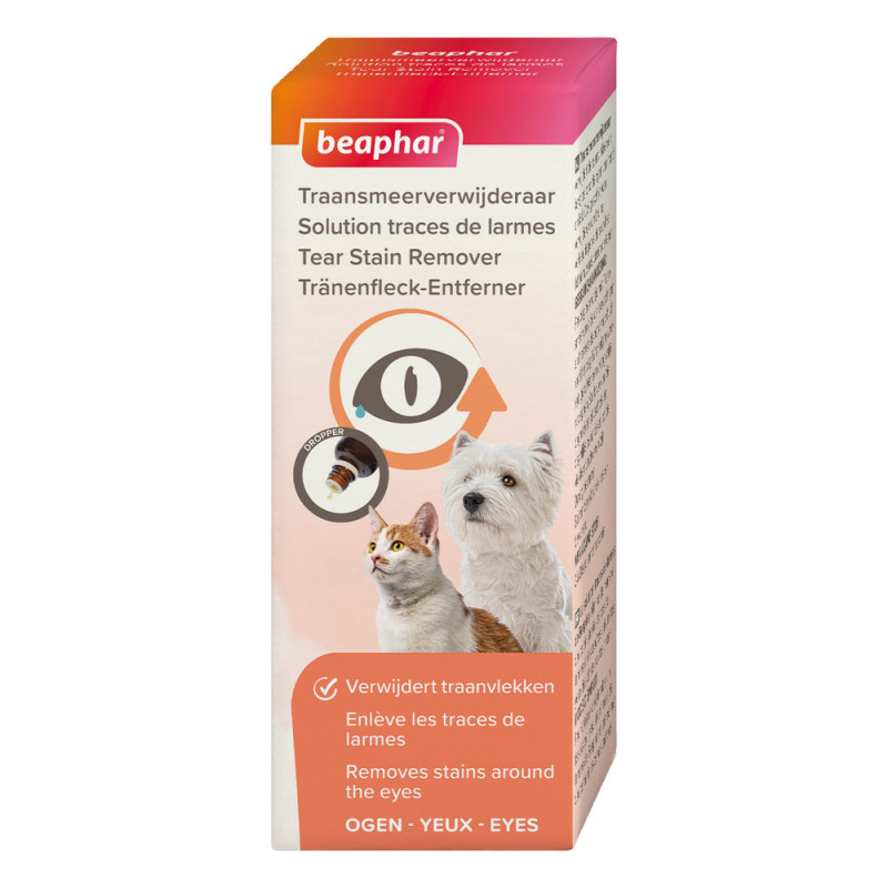 Beaphar Solution contre les traces de larmes - Chien et Chat Faunelia