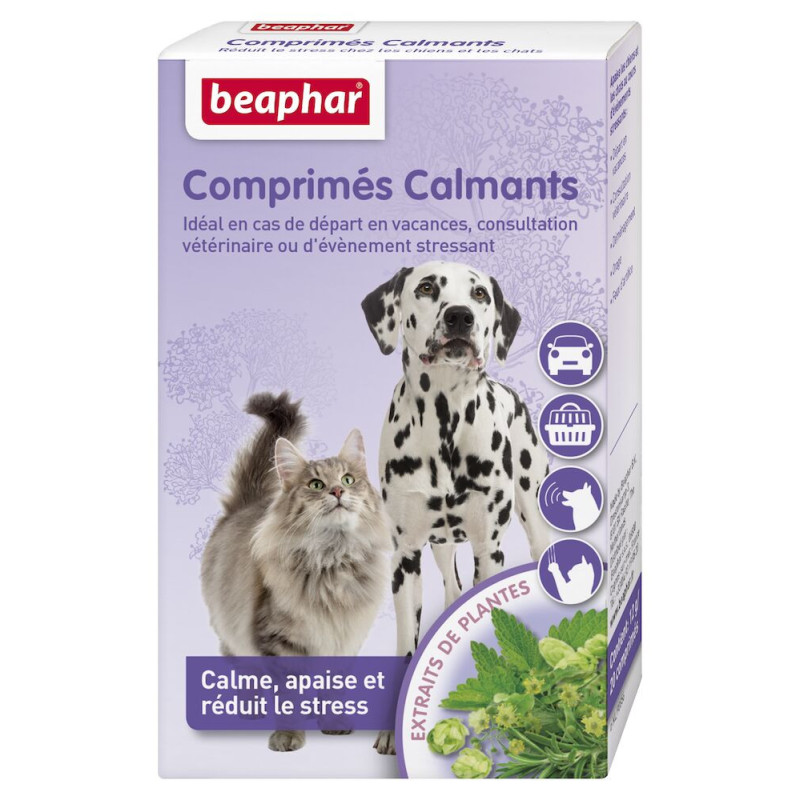 Beaphar Comprimés calmants, aux plantes - Pour chien & chat Faunelia