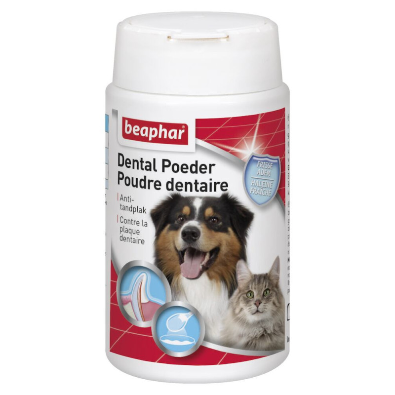 Beaphar Poudre dentaire - Pour Chien et Chat Faunelia