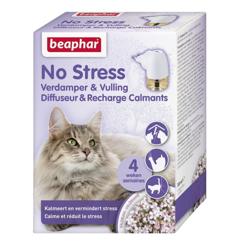 Beaphar No Stress - Diffuseur et recharge calmants pour chat Faunelia