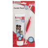 Beaphar COMBI-PACK : Dentifrice + Brosse à dents - Pour chien et chat Faunelia