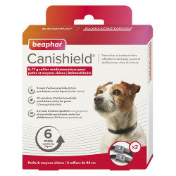 Beaphar CANISHIELD - Collier antiparasite - Petits et moyens chiens - L. 48cm Faunelia