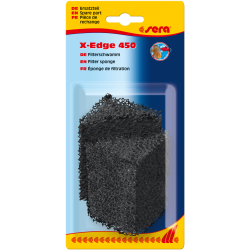 SERA ERS X-Edge - Éponge de filtration - Noir - 2pcs Faunelia