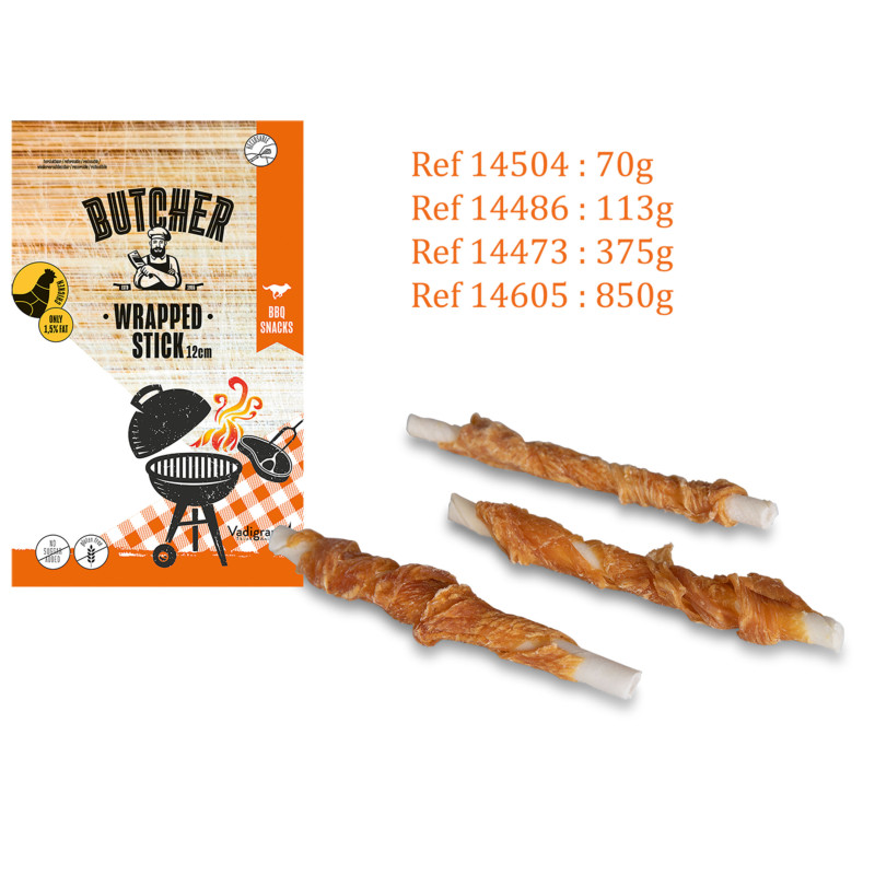 VADIGRAN Butcher BBQ - Chicken wrapped stick - 12cm Faunelia